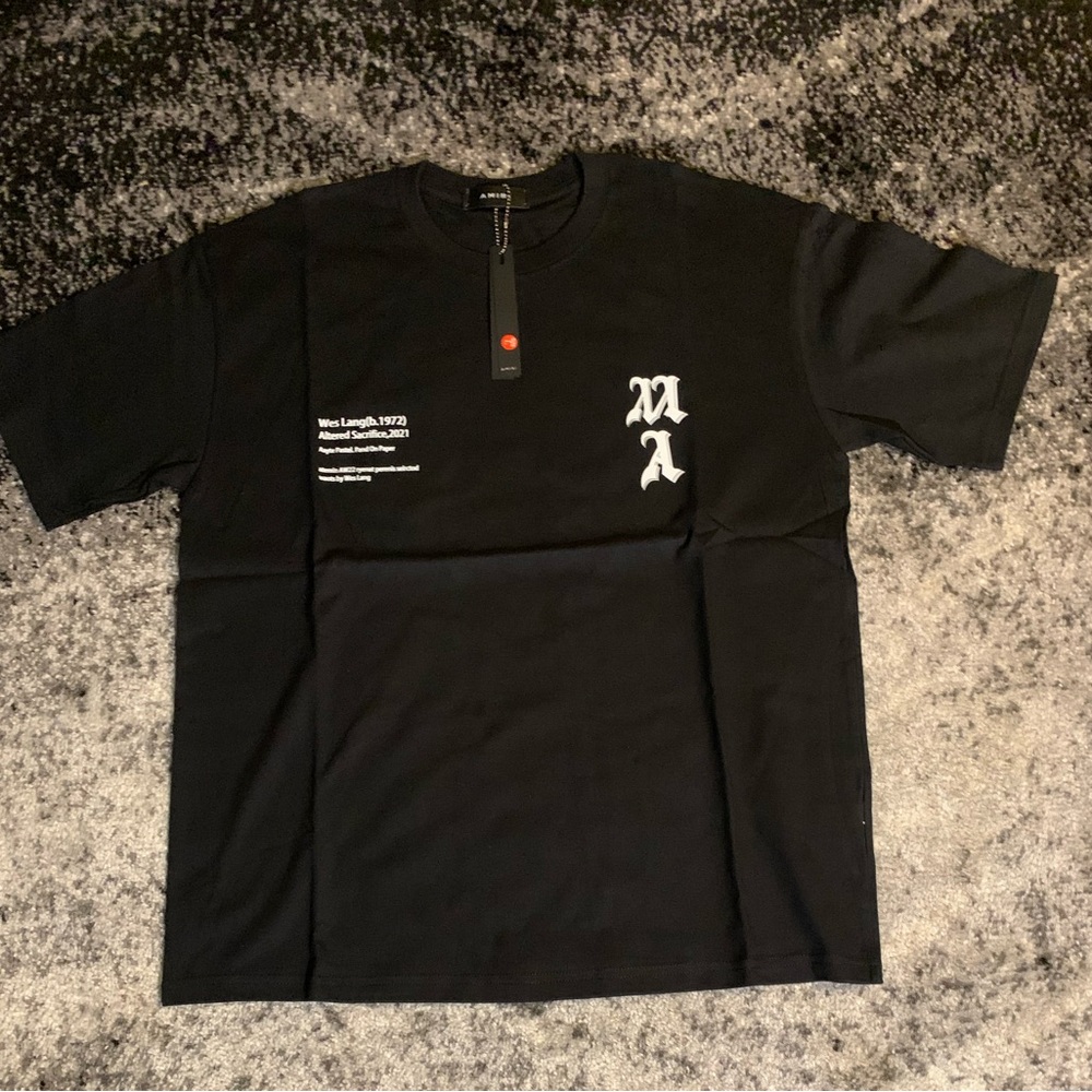 Amiri Wes Lang SS21 Blood 38 T-Shirt Black Men’s Large